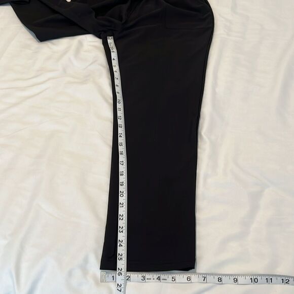 Grace Karin size small Black Paperbag Waist High Rise Pants no belt EUC - Picture 8 of 8